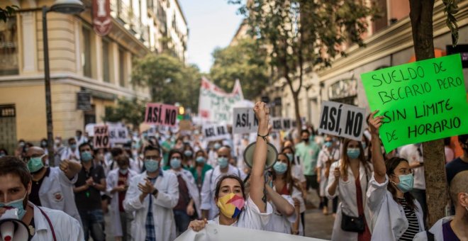 El comité de Huelga de los MIR ve insuficientes las mejoras ofrecidas por la Comunidad de Madrid