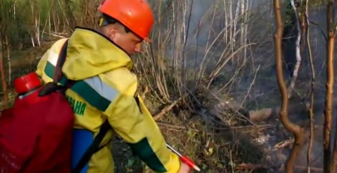 Explosiones controladas para combatir los incendios en Siberia