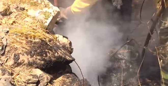 Controlado el incendio forestal de Cumbres Mayores, en Huelva