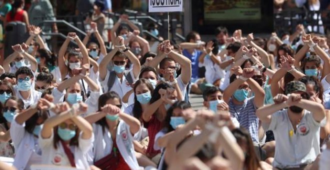 Los MIR madrileños continúan su huelga este lunes aunque sin manifestación