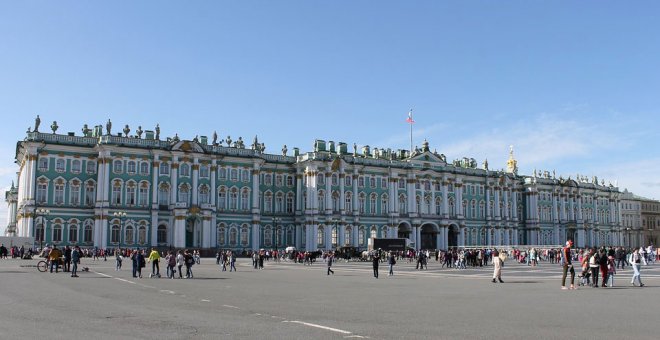 El palacio de invierno de San Petersburgo