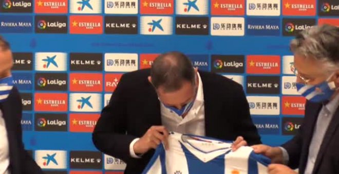 Vicente Moreno en su presentación: "El Espanyol tiene que estar en Primera División"