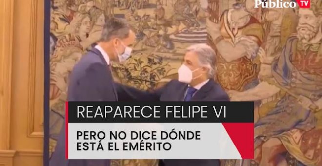 Felipe VI reaparece, pero no dice dónde está Juan Carlos I