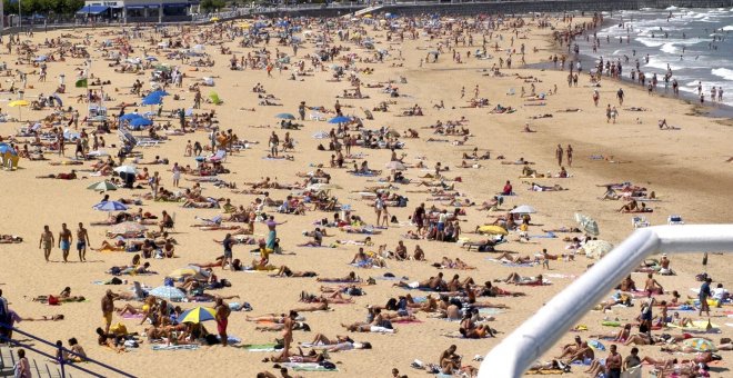 Lleno en las playas de Santander