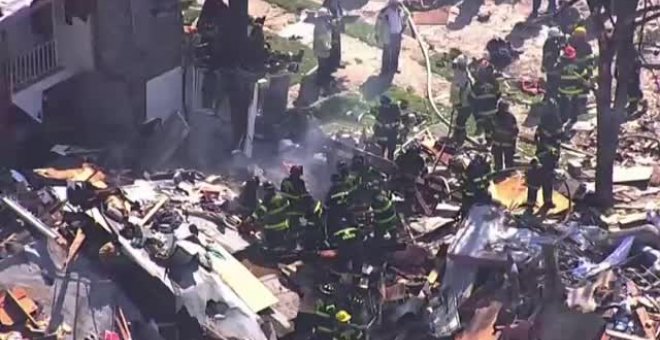 Una gran explosión de gas en Baltimore derrumba tres edificios residenciales y mata a una persona