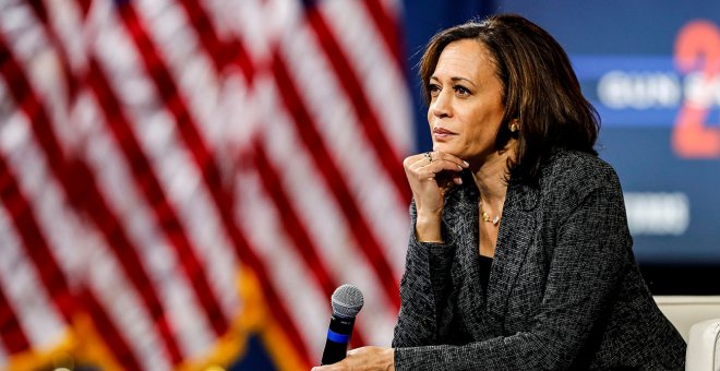 Trump da alas a una teoría ultra que cuestiona el derecho de Kamala Harris a ocupar la Vicepresidencia