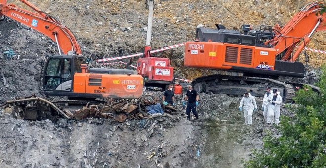 La búsqueda del segundo desparecido en Zaldibar seguirá 15 días en la zona