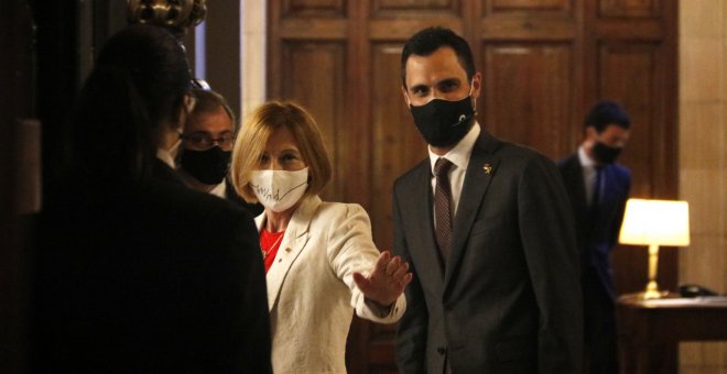 Forcadell, en el seu retorn al Parlament: "La llibertat d'expressió és un tresor immens que hem de preservar sempre"