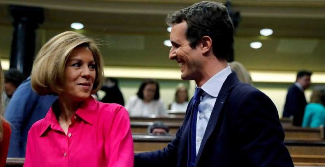 Casado recurre a la grabación entre Delgado y Villarejo para defenderse de la 'operación Kitchen'