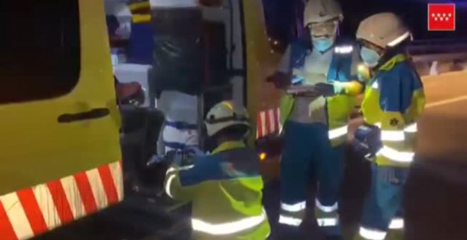 Un muerto y dos heridos en un accidente en la M-50 en Madrid