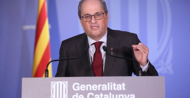 Torra: "No seré jo qui aboqui Catalunya a una cursa electoral que paralitzaria el país"