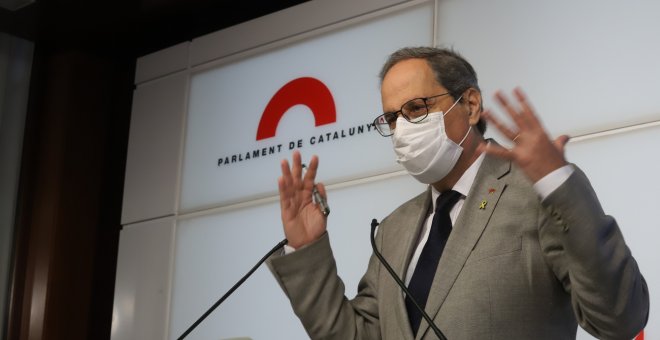 Torra vol una solució catalana a les baixes per als pares amb fills en quarantena davant l'immobilisme del Govern espanyol