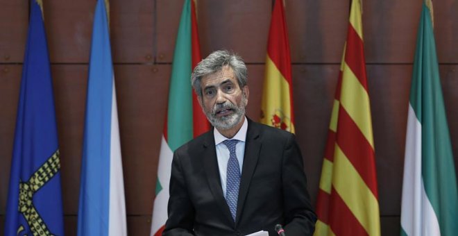 Lesmes expressa l'"enorme pesar" per l'absència del rei en el lliurament de despatxos als nous jutges