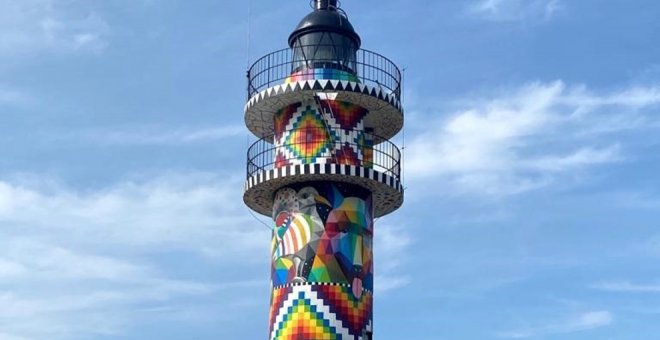 El faro de Ajo pintado por Okuda abrirá hasta al 15 de octubre tras registrar "récord" de visitas