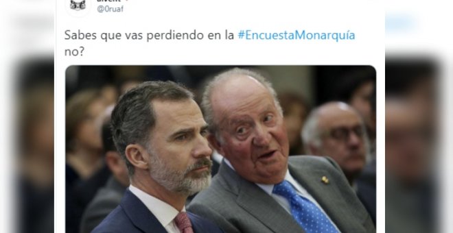 "Este es el motivo por el que no se hace un referéndum": la encuesta independiente sobre la monarquía se corona en Twitter