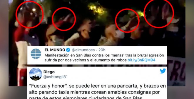 Si llevan pancartas de neonazis y hacen saludos de neonazis para 'El Mundo' son... "vecinos"