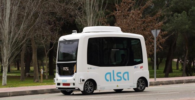 Alsa arranca el primer bus autónomo que circula en España