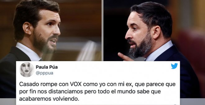 El análisis tuitero sobre la 'ruptura' del PP con Vox: "Es como cuando yo digo que no volveré a beber nunca más"