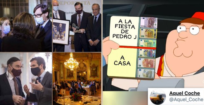 Tremendo cabreo en las redes con la clase política y empresarial tras la gala de 'El Español' con 150 personas en pleno estado de alarma