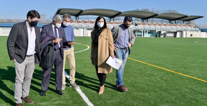 Finalizan las obras del campo de fútbol y rugby de San Román