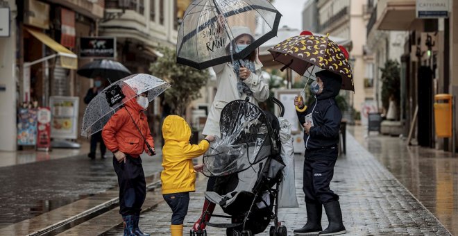 Lluvias persistentes y localmente fuertes con posibilidad de granizo en el País Valencià, Andalucía occidental y Málaga