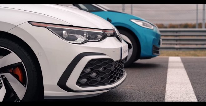 Drag race: el Volkswagen ID.3 eléctrico y el nuevo Golf GTI se ven las caras en el Jarama