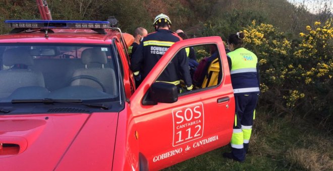 Rescatada una senderista en el monte Gedo