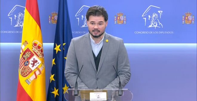 Rufián sobre los PSG: "La Casa Real no debe tener ningún tipo de partida"