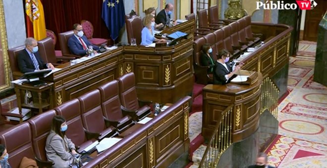 La diputada Inés Sabanés explica en el Congreso cuál es el problema de la Educación