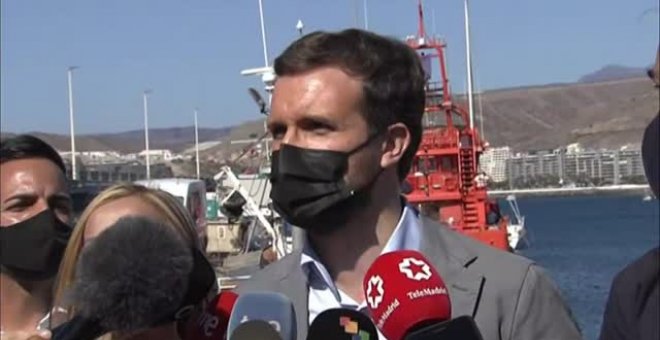 Pablo Casado exige "repatriaciones inmediatas" para los migrantes de Arguineguín