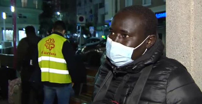 Temporeros en Jaén que se ven obligados a dormir el la calle