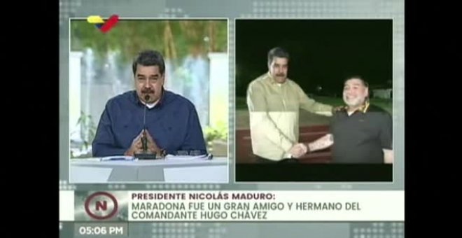 Nicolás Maduro lamenta la muerte de su amigo Maradona