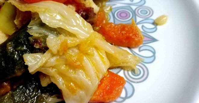 Pato confinado - Receta de panaché de verduras