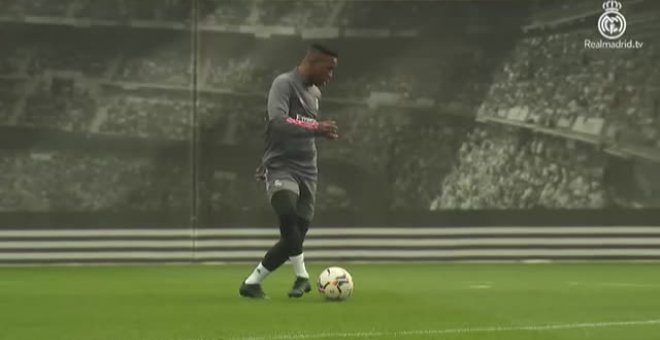 Último entrenamiento del Real Madrid antes de visitar al Sevilla