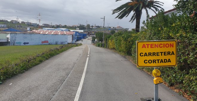 El temporal provoca cinco argayos en las carreteras de Cantabria