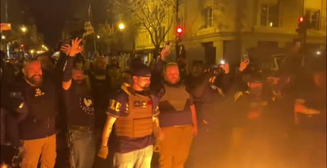 Las "marchas de Jericó" se tornan violentas en Washington y se extienden por EEUU