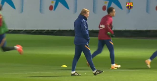 El Barcelona prepara su duelo ante el Valencia