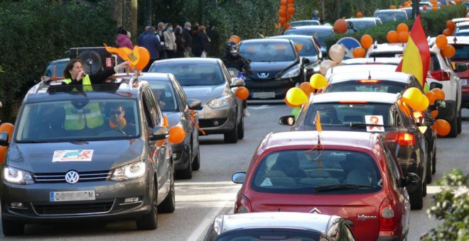 La protesta contra la 'ley Celaá' vuelve a "colapsar" Santander y Torrelavega