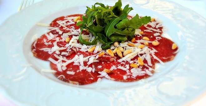 Pato confinado - Receta de carpaccio de ternera