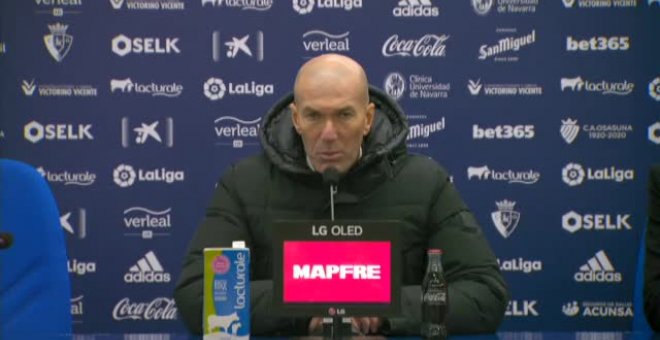 Zidane: "No ha sido un partido de fútbol"