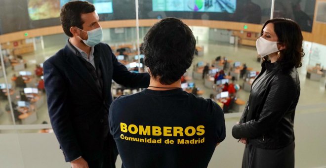 Casado aplaude la gestión de Ayuso con el temporal pese a la improvisación del Ejecutivo madrileño