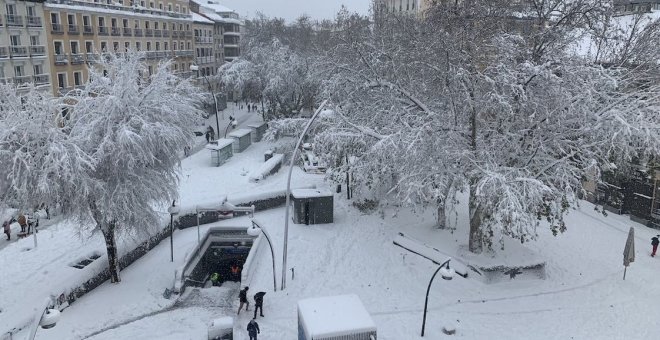 La nieve en Madrid se hizo hielo, tan duro como el corazón de quienes nos gobiernan