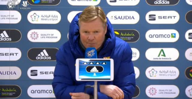 Koeman: "Estamos tristes y decepcionados"