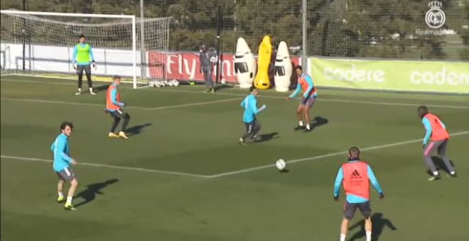 Último entrenamiento antes del debut en Copa