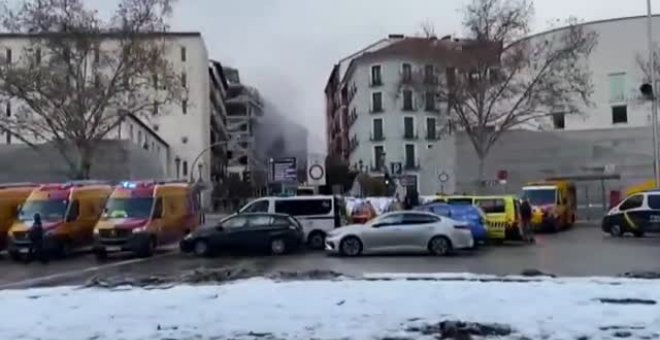 Al menos dos fallecidos tras una explosión en un edificio del centro de Madrid