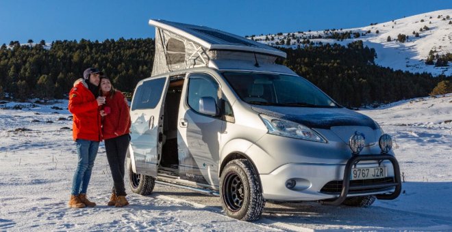 Nissan presenta la Nissan e-NV200 Winter Camper, una furgoneta camper eléctrica