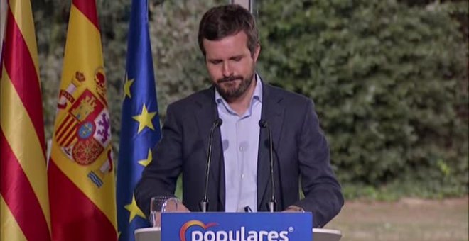 Casado critica que Illa esté "haciendo campaña" en lugar de estar "en su casa"