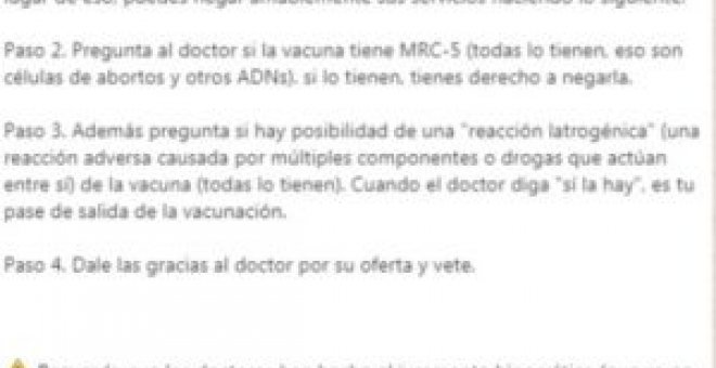 Bulocracia - Teorías disparatadas para evitar "legalmente" una vacuna que no es obligatoria