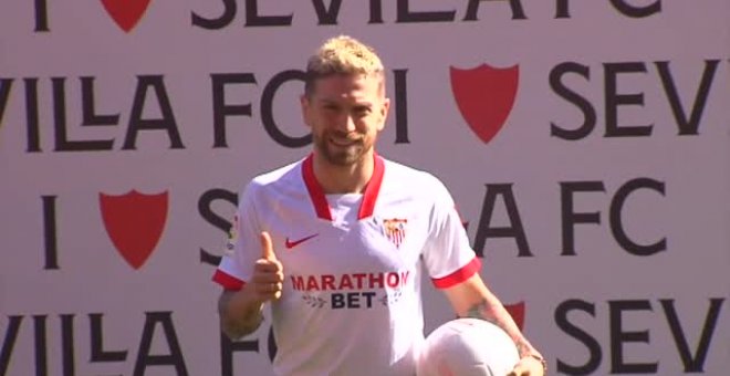 Papu Gómez, presentado como nuevo jugador del Sevilla