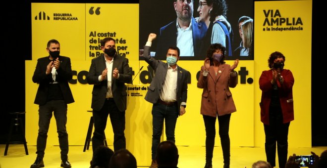 ERC fa una demostració de força a Girona amb presos polítics, exiliats i el suport dels independentistes bascos i gallecs